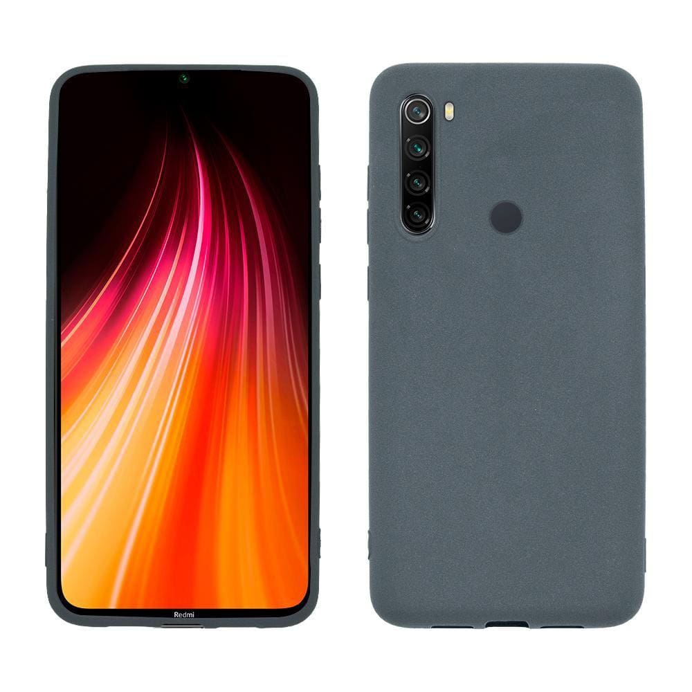Capa protetora de silicone Smartphone Xiaomi Redmi Note 8, cinza