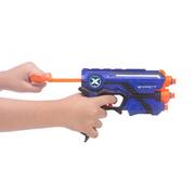 Arma Lançadora de Dardos Tipo Nerf Fit Azul com 4 Dardos Hero Baby Style