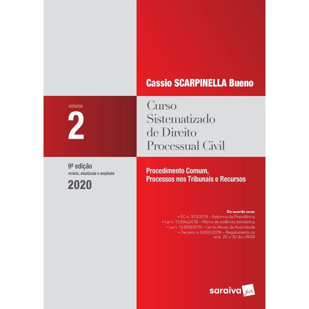 Curso Sistematizado de Direito Processual Civil - Vol 2 . 9ª Ed. 2020