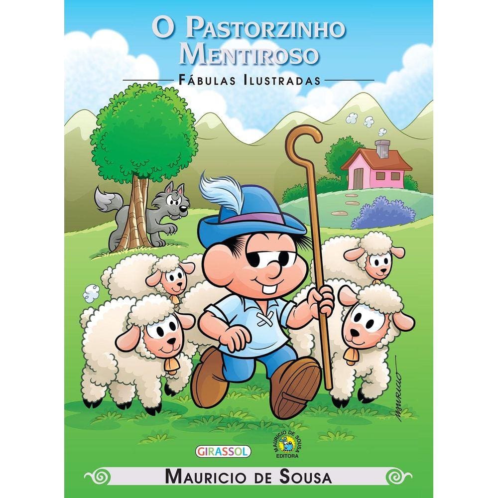 Turma da Mônica - fábulas ilustradas - o pastorzinho mentiroso