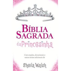 Bíblia Sagrada da Princesinha, NTLH, Capa Dura Almofada, Rosa Glitter