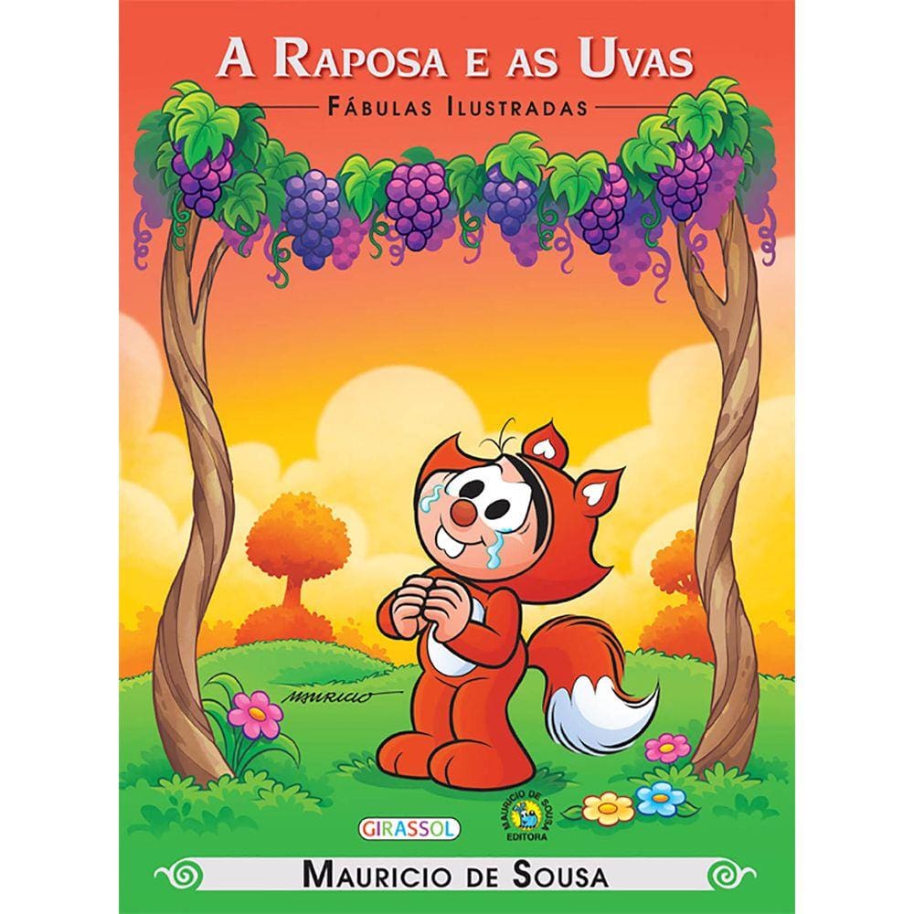 Turma da Mônica - fábulas ilustradas - a raposa e as uvas