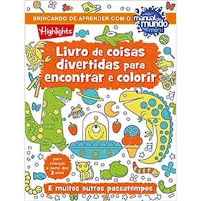 Livro de coisas divertidas para encontrar e colorir