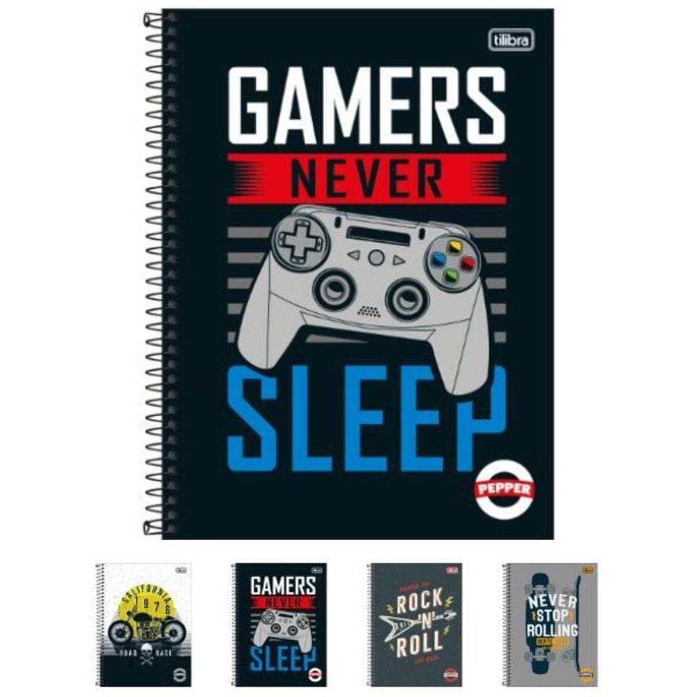 Caderno 320 Cd Pepper Masculino Tilibra