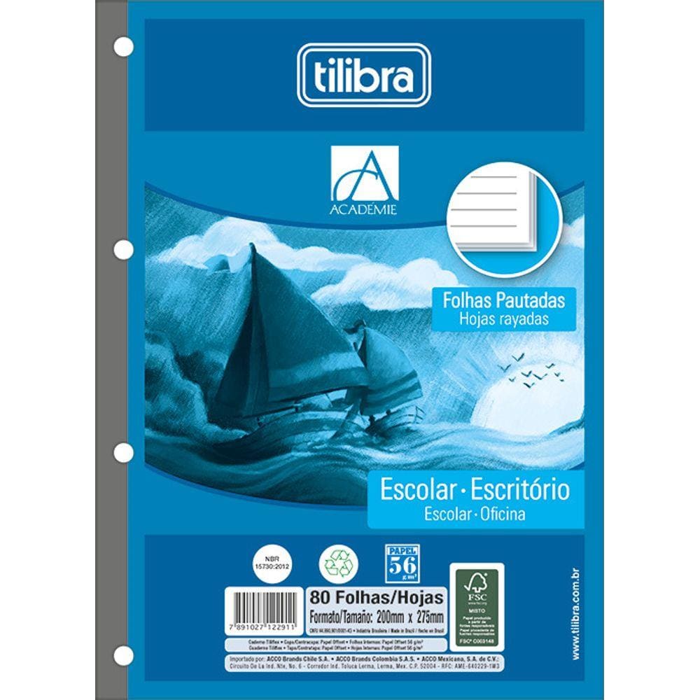 Refil Fichario 080 Tilibra Tiliflex 2320