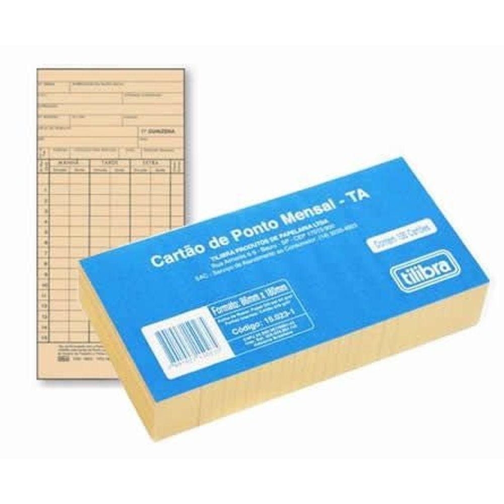 Imp Cartao Ponto Mensal Tilibra
