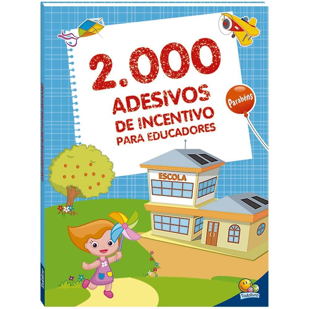 2000 adesivos de incentivos para educadores