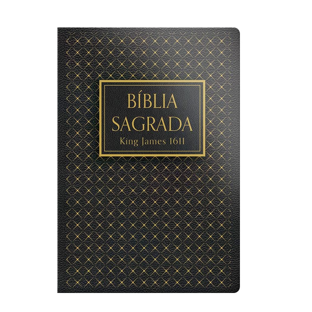 Bíblia King James 1611 - Capa semi luxo preta