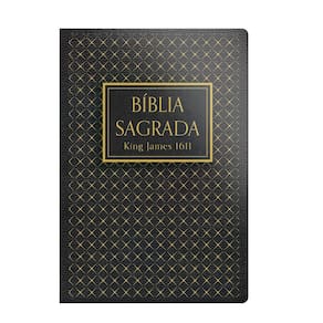 Bíblia King James 1611 - Capa semi luxo preta