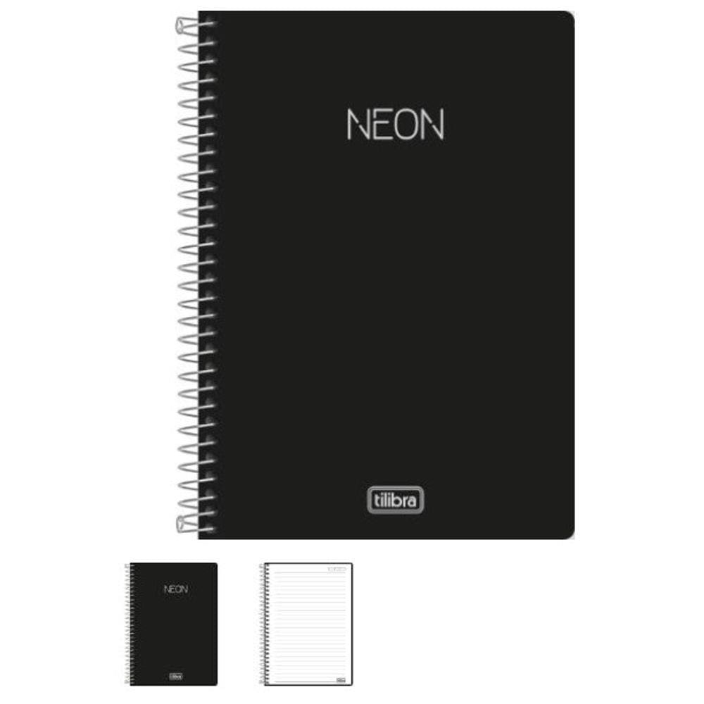 Caderno Esp Neon Preto 80F 302732