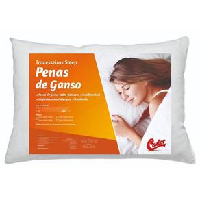 Travesseiro Castor Sleep Pena de Ganso 40x60x11cm