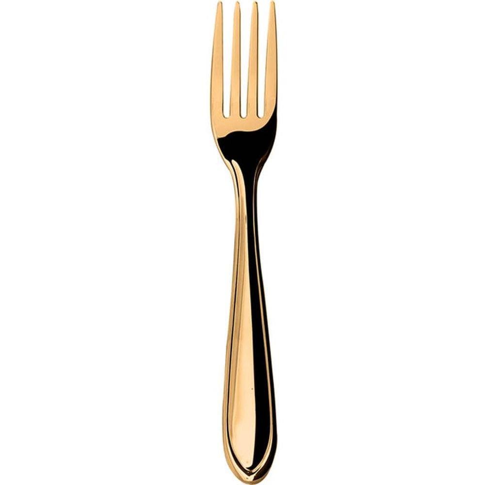 Garfo Talher de Mesa Rose Gold Luxo 20CM Aço Inox Cozinha