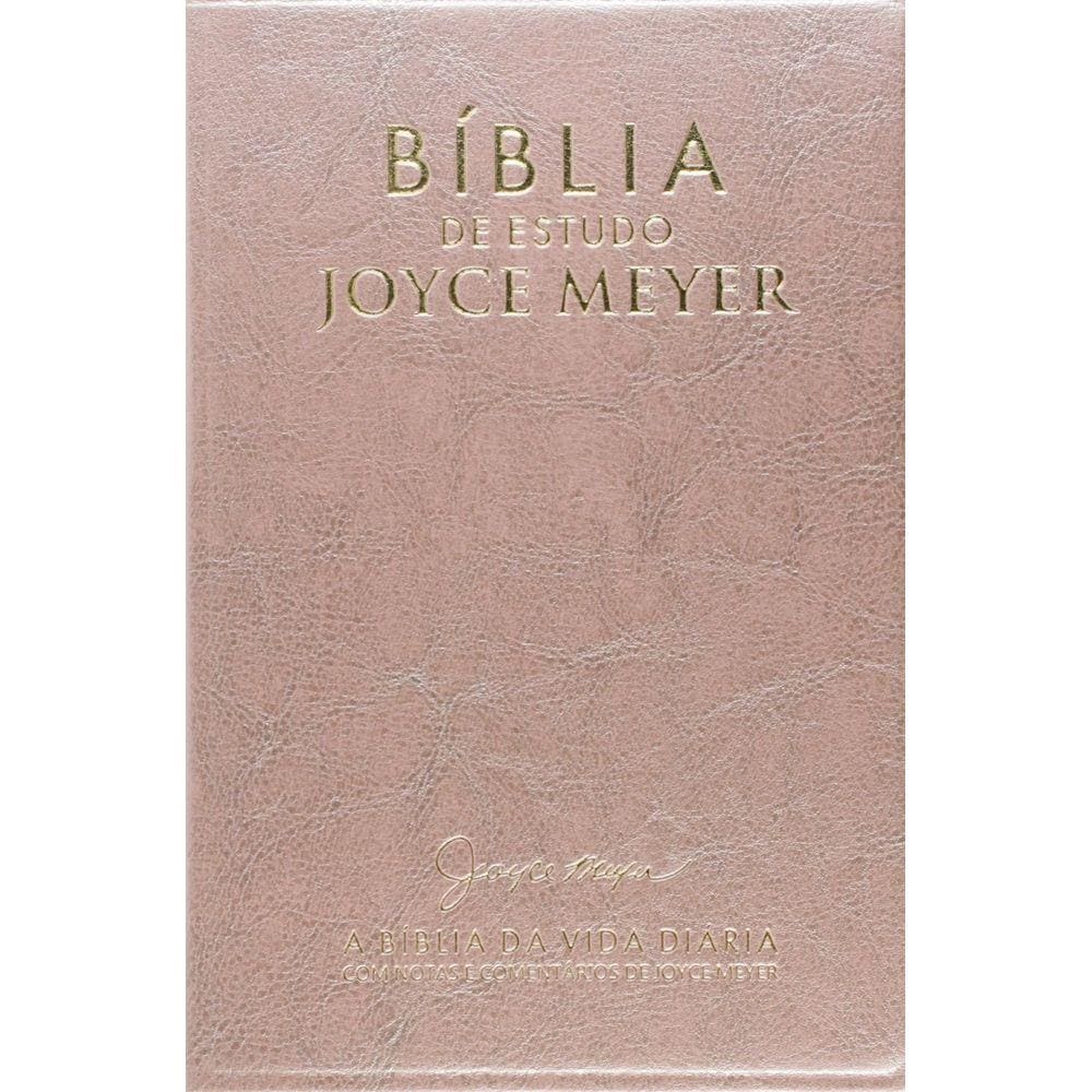 Biblia De Estudo Joyce Meyer Media Rosa Luxo