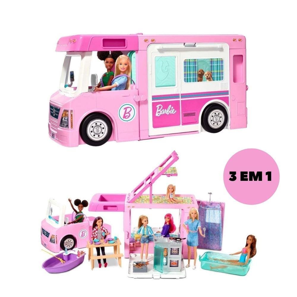 Barbie Carro Trailer Acampamento Dos Sonhos 2022 Mattel