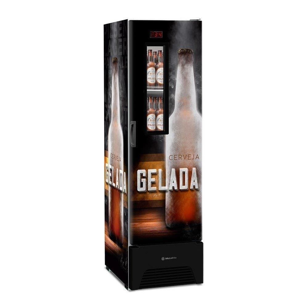 Refrigerador Cervejeira Metalfrio 324L, VN28FP Optima Frost Free, Adesivado