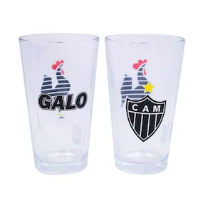 2 Copos De Vidro 475 Ml - Atlético Mineiro - CEBOLA 802027