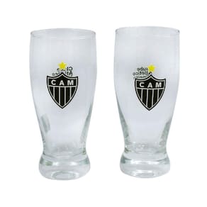 2 Copos De Vidro 350 Ml - Atlético Mineiro - CEBOLA 802029