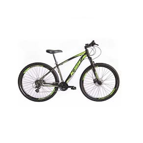 Bicicleta Aro 29 Ksw Xlt 21v Freio A Disco Suspensão Mountain Bike Alumínio - Preto/Verde