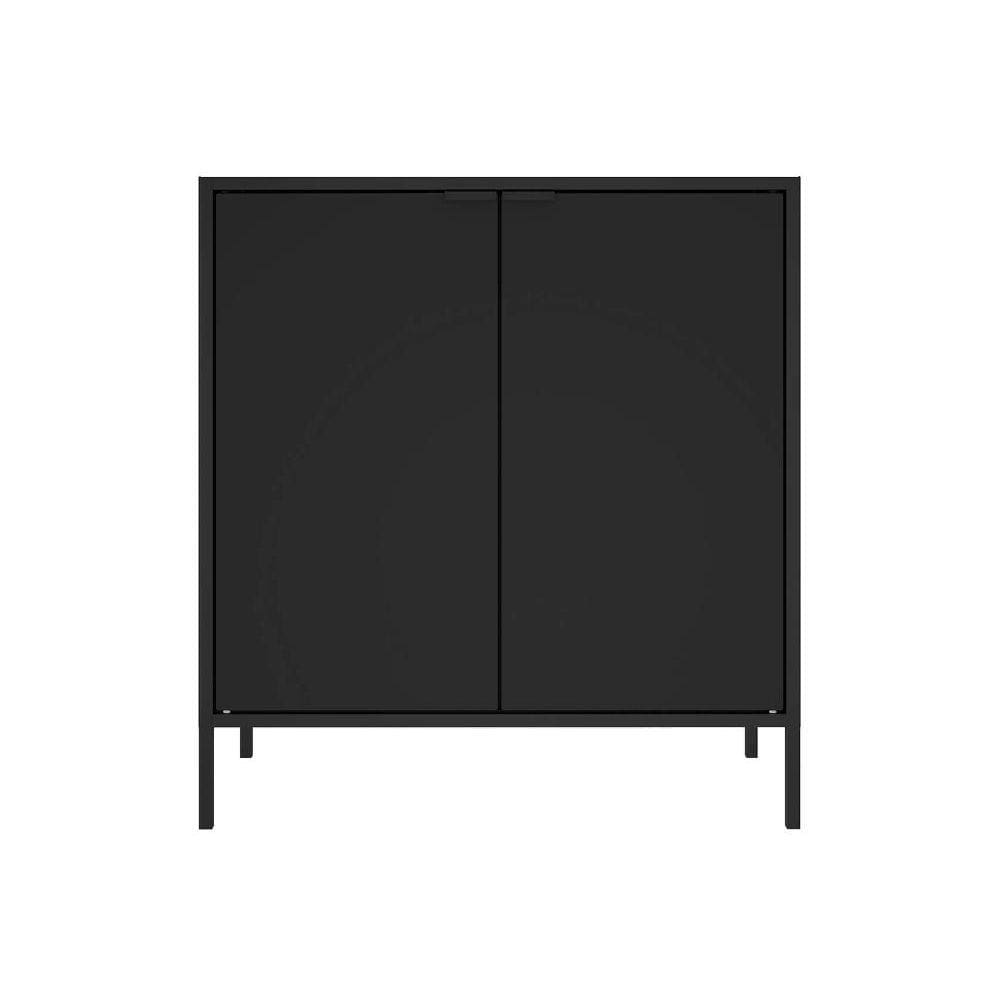 Balcão Alto Multiúso Itatiaia Smart - 2 Portas - Preto Matte
