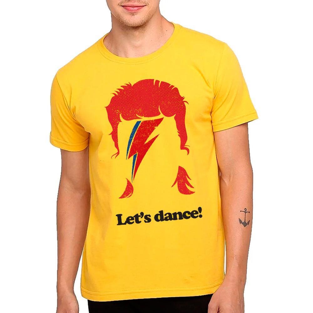 Camiseta camisa David Bowie Let´s Dance, masculino, feminino