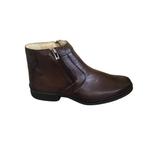 Botina Casual Masculina Social Couro Rafarillo Ponto