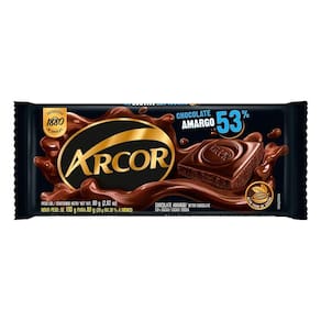 Chocolate Arcor Amargo 53% 80g