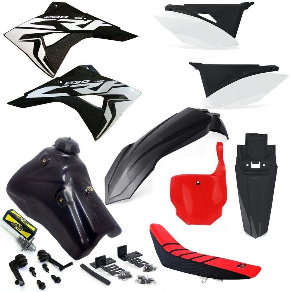 Kit Plástico Number X cell Crf 230 07... Tanque 7 Litros Torneira Gp