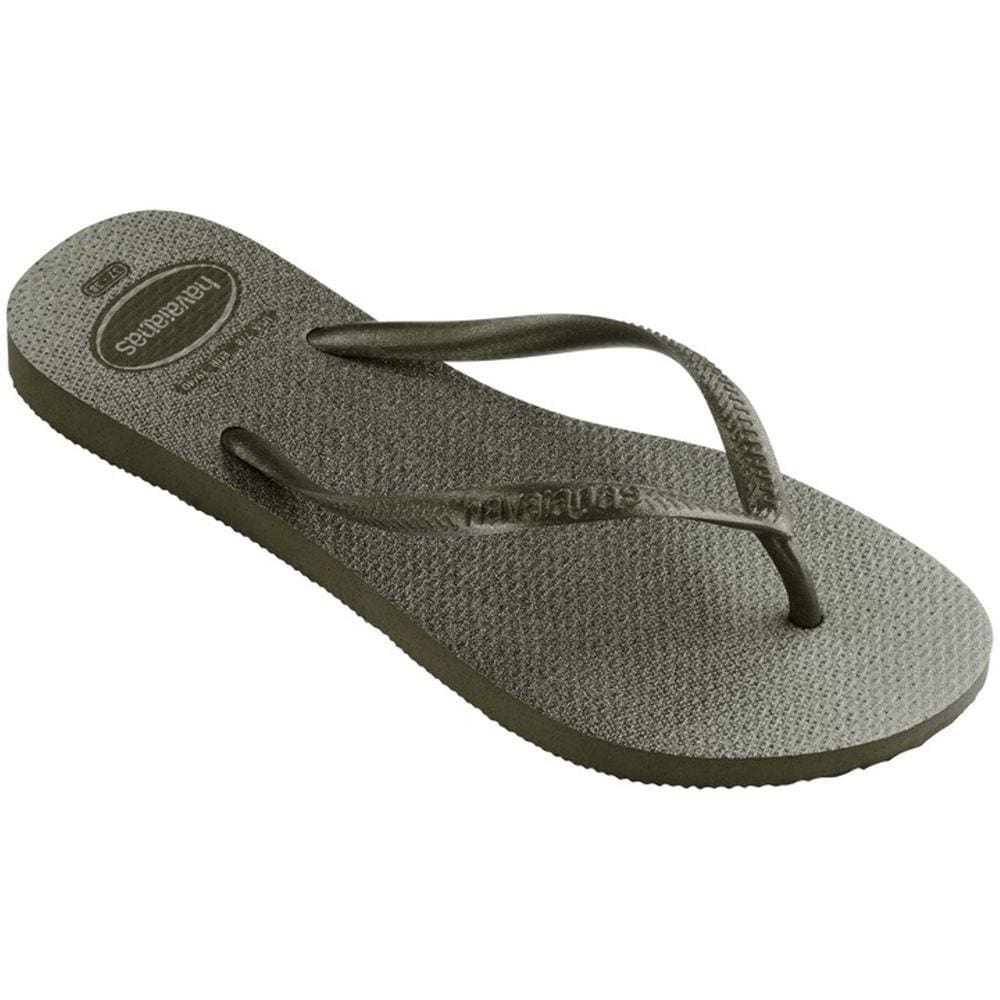 Chinelo Dedo Feminino Casual Borracha Com Glitter Havaianas Slim Gloss