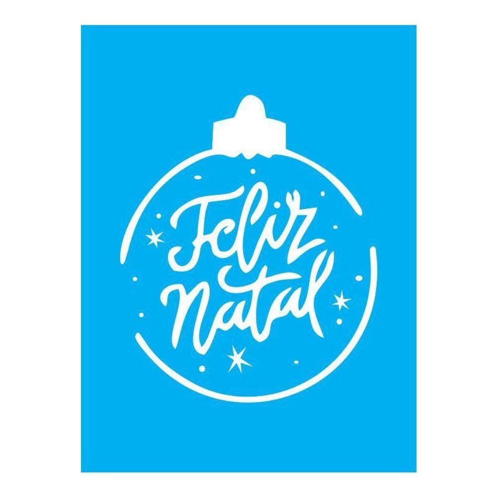 Stencil Tamako Feliz Natal - 15X20Cm - Ref A3252