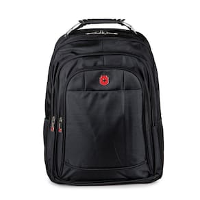 Mochila para Notebook Executiva Swissland SL04001 em Poliéster Nobre com Cabo de Aço 18" Preta