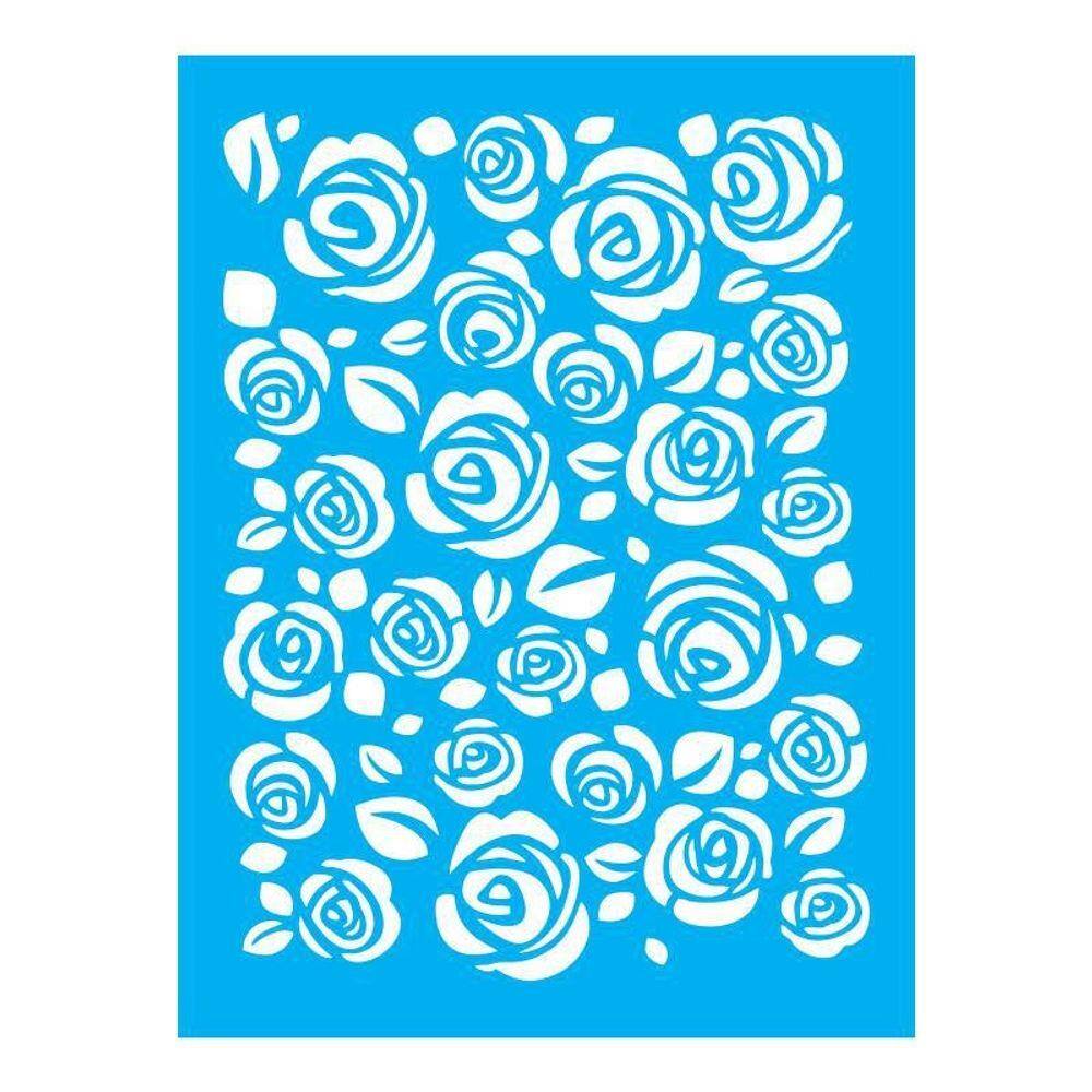 Stencil Tamako Rosas - 15X20Cm - Ref A3106