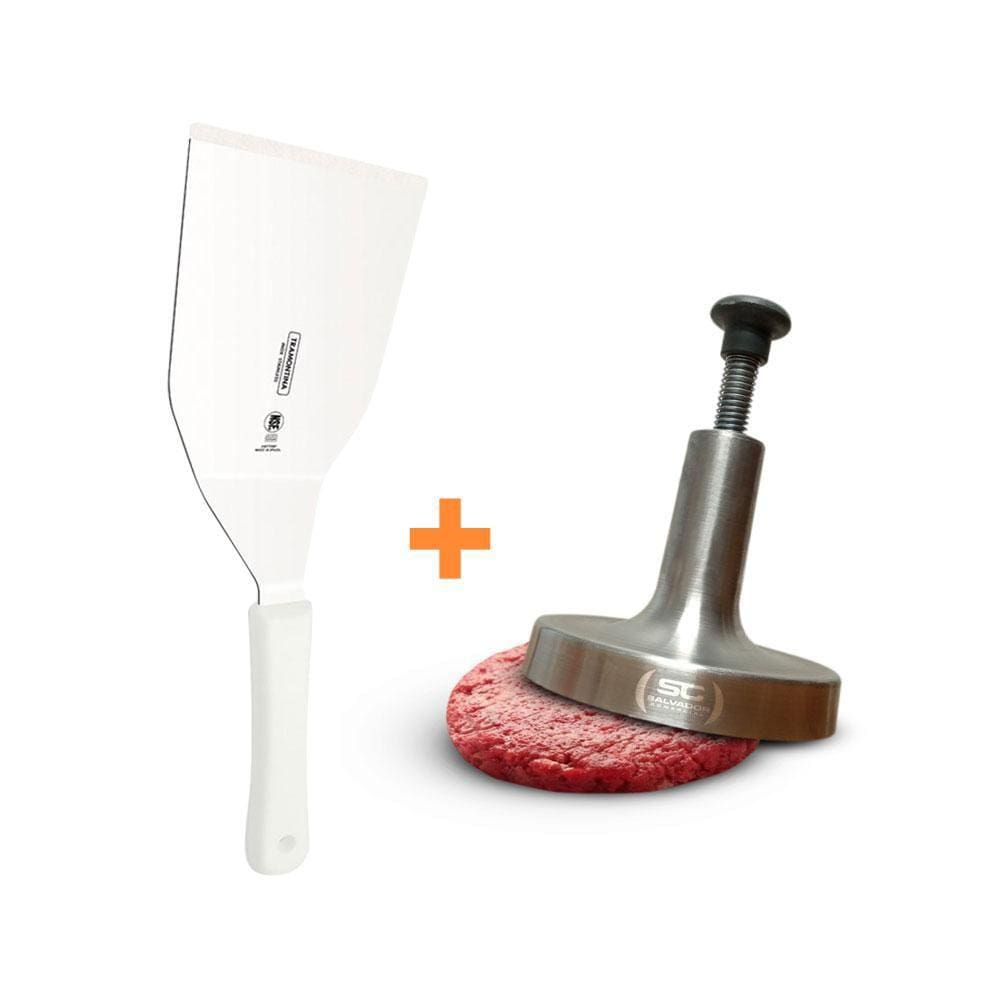 KIT Hambúrguer - Espátula Profissional + Modelador de Hambúrguer 12cm - Tramontina