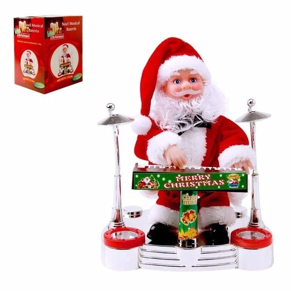 Papai Noel Musical Com Movimento Tecladista