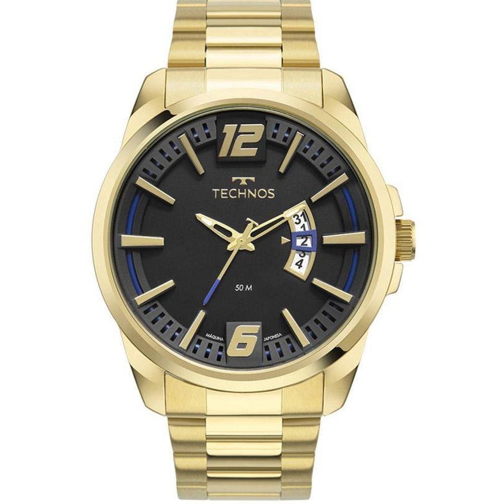 Relógio Technos Masculino Racer Dourado 2117Lcss/1P