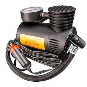 Compressor De Ar Pneu Automotivo 12V Preto - Code