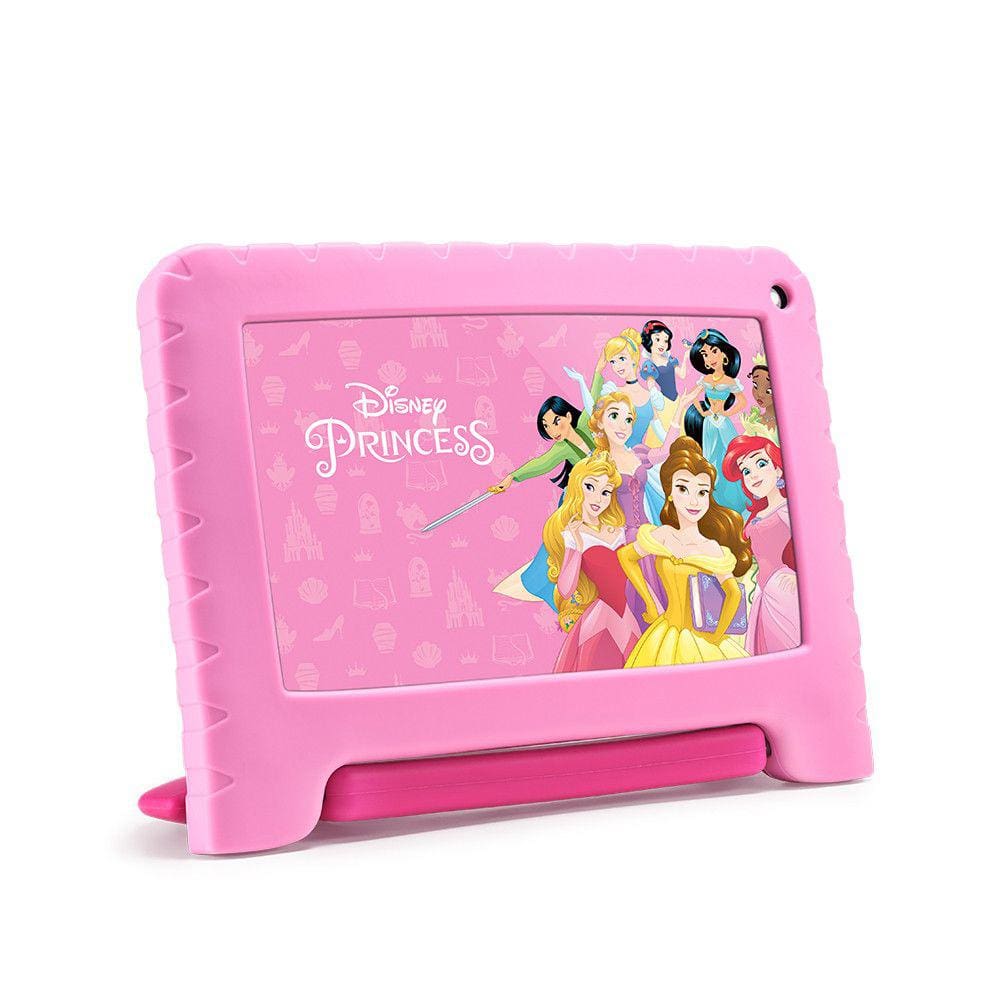 Tablet Princesas Wi-Fi 32GB Tela 7 Android 11 Go Edition com Controle Parental Multilaser - NB372