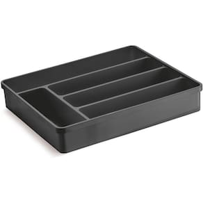 Porta Talheres Organizador Multiuso de Gaveta Separador Divisor Uz Preto
