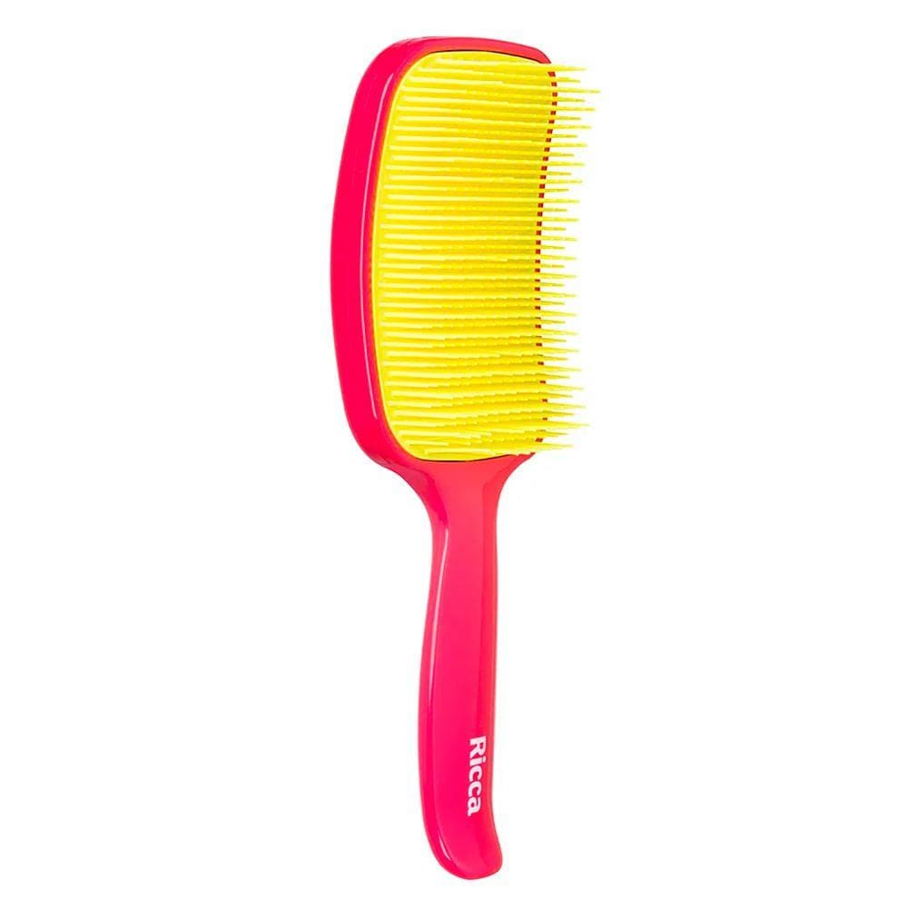 Escova De Cabelo Ricca Raquete Flex Pink