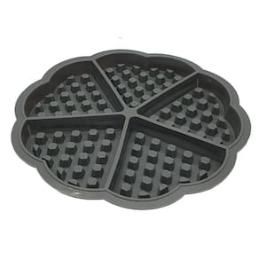 Forma De Silicone Antiaderente Para Waffles Com 5 Cavidades