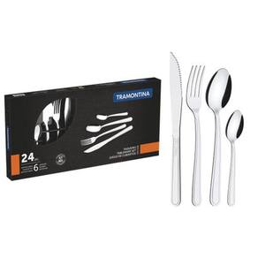 Jogo De Talheres Tramontina 24 pçs Faqueiro Inox Luxo Búzios
