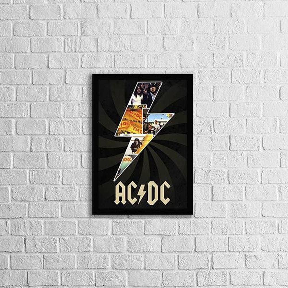 Quadro Banda AC DC 24x18cm