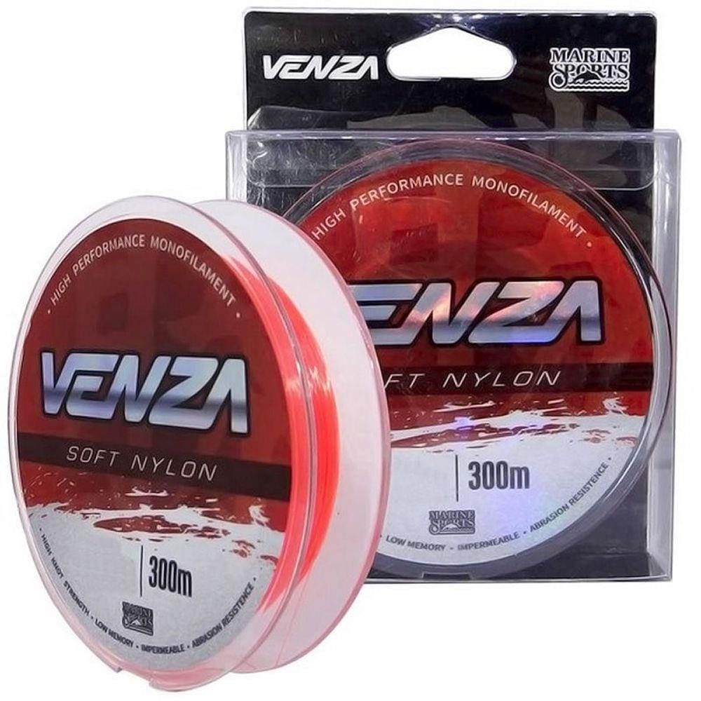 Linha Monofilamento Marine Sports Venza Soft Orange 15lb (0,33mm - 300m)