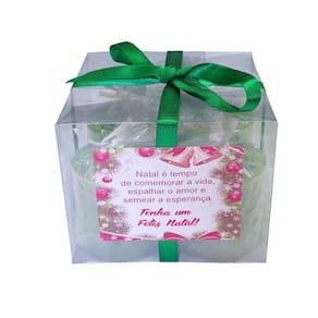 Vela Natalina Decorativa Kit De Natal 4 Velas - Na Cor Verde