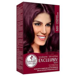 Tonalizante Haskell Excllusiv Color Castanho Claro Violeta 520