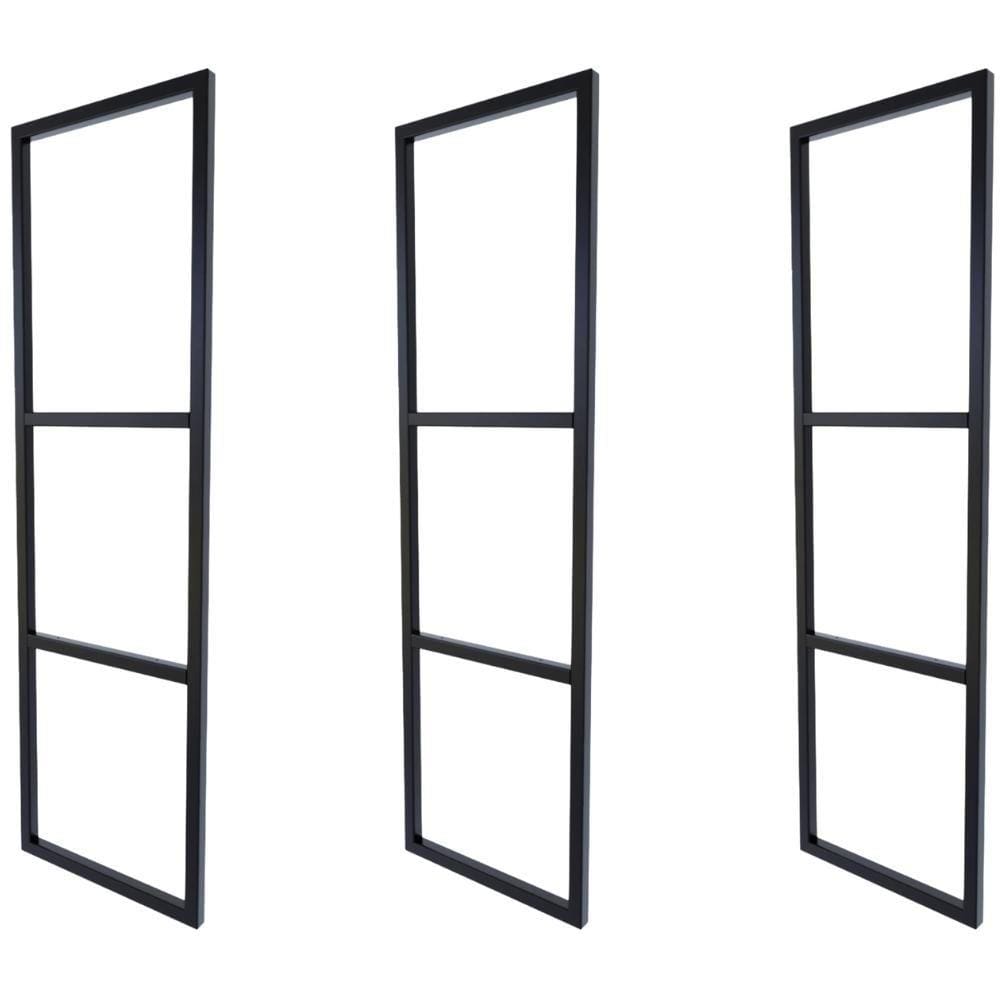 3 Suportes Prateleira Tripla Estilo Industrial Parede Teto