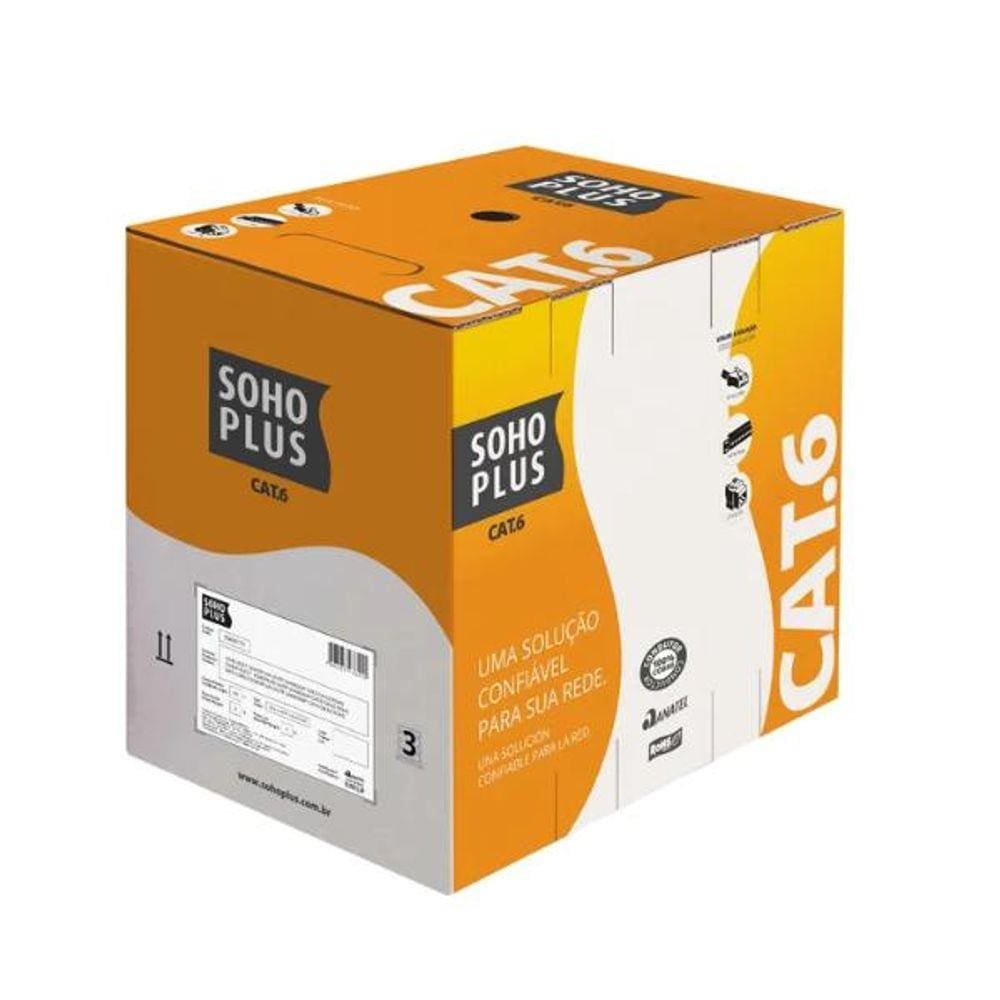Cabo de rede cat6e cmx soho 305m azul, furukawa  FURUKAWA