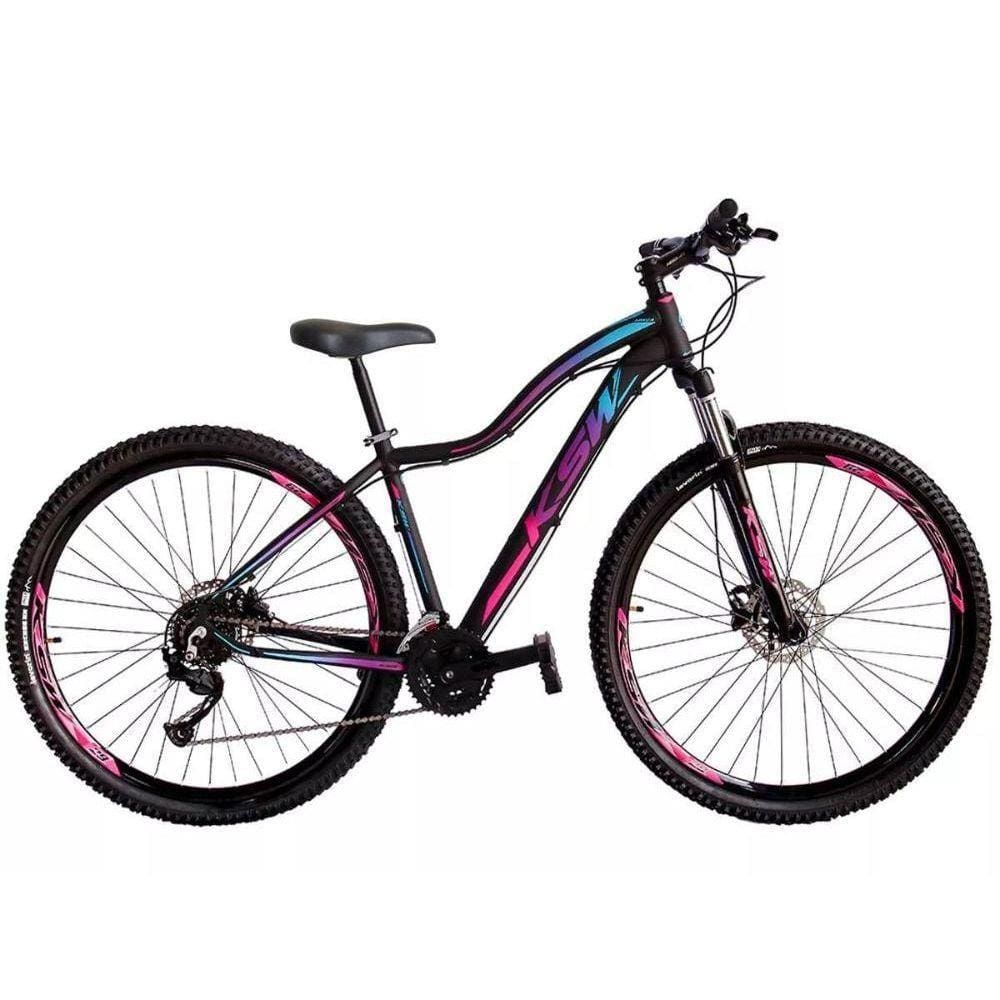 Bicicleta Aro 29 Ksw 24 Vel Shimano Freio Hidraulico Trava