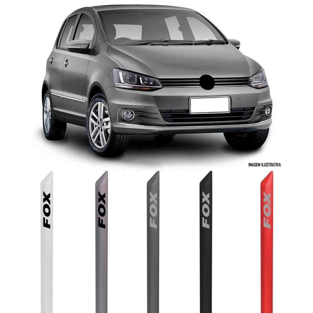 Jogo Friso Lateral Pintado Vw Novo Fox 2014 2015 2016 2017 2018 2019 2020 2021