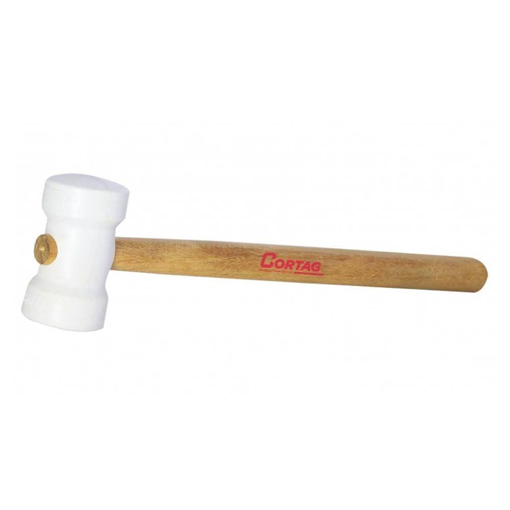 Martelo De Borracha 40mm - Branco - Cortag