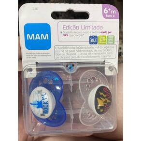 Chupeta MAM Edição Limitada Rock 6+ meses - Embalagem Dupla
